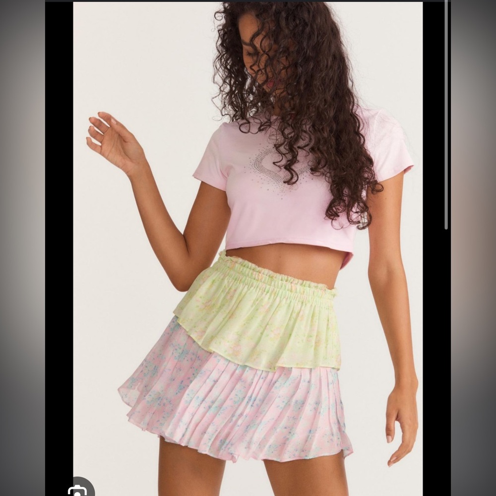LoveShackFancy Ruffle Mini Skirt